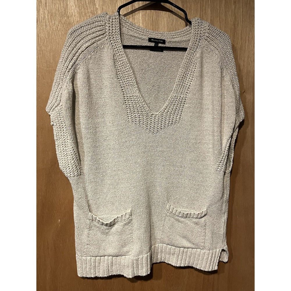 massimo dutti women's knit coastal sweater medium Sleeveless‎
